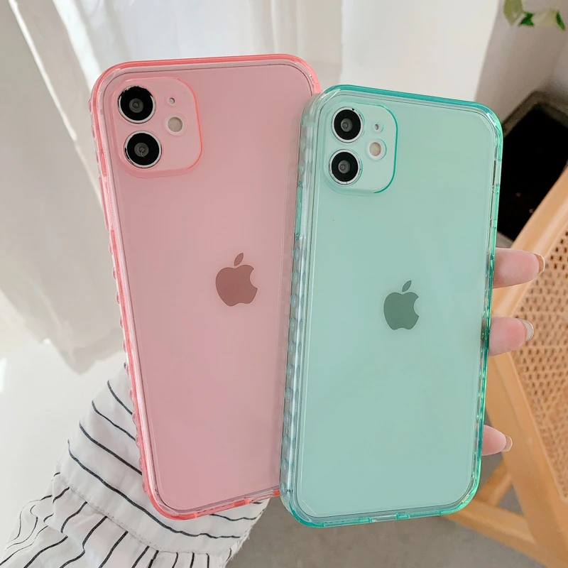

Clear Silicone Case For Iphone 11 Pro Cover Iphone 12 13 Pro Max Mini X XS Max XR 7 8 Plus SE 2020 Funda Iphone11 11Promax Funda
