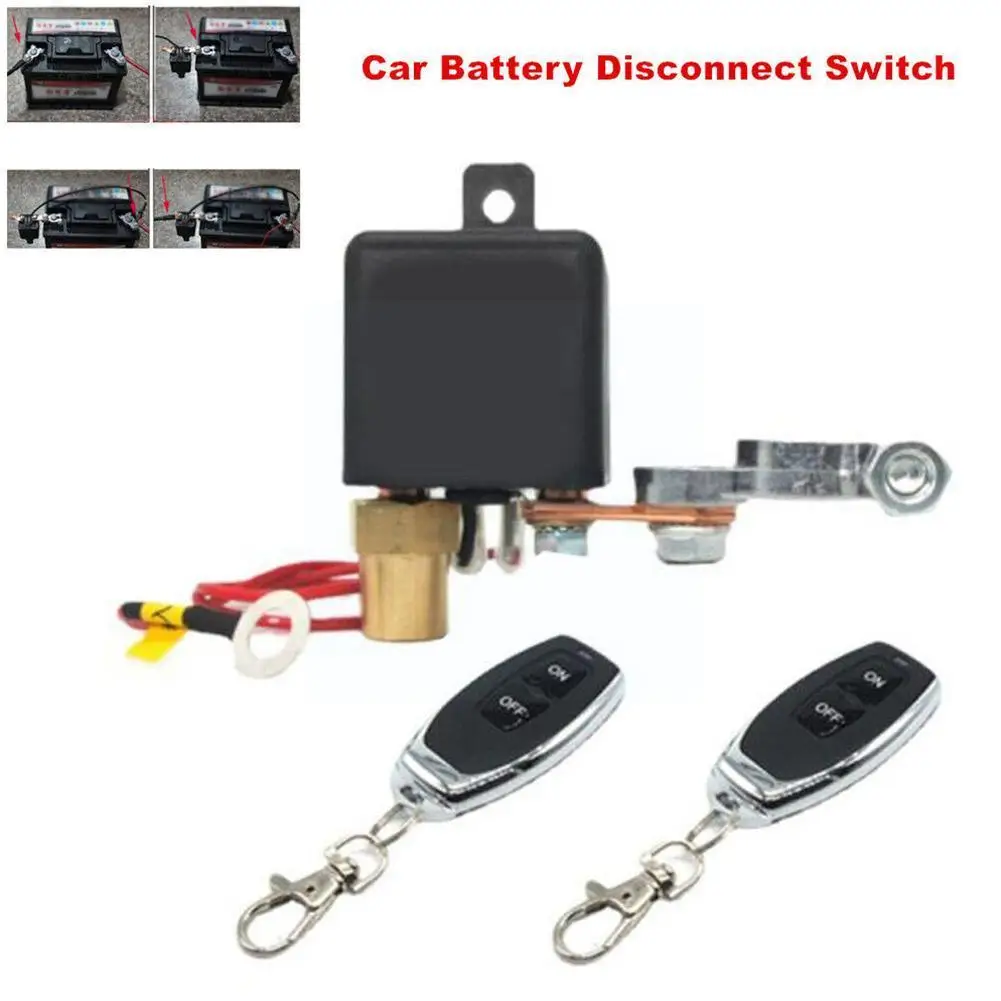 

Универсальный переключатель для автомобильного аккумулятора, 12 В, С 2 беспроводными ручными реле, оптовая продажа, дистанционное управление, отключение U2J5