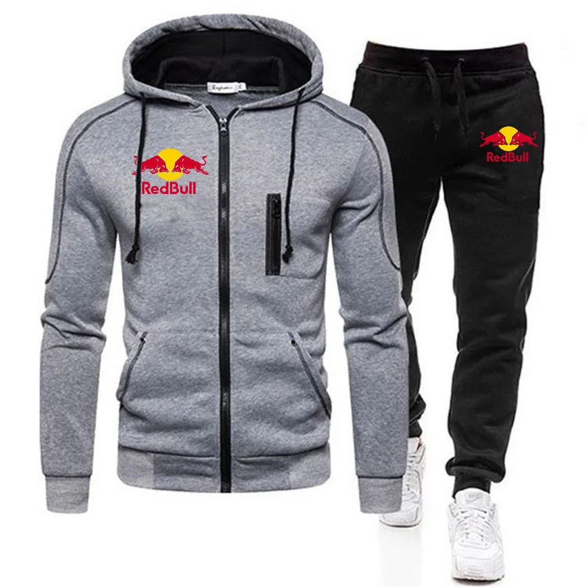 2023 Spring and Autumn Male Outdoor leisure jogging set Fitness Sweatshirt Set Men's Sportswear Zipper Hoodie Set Sportswear Set