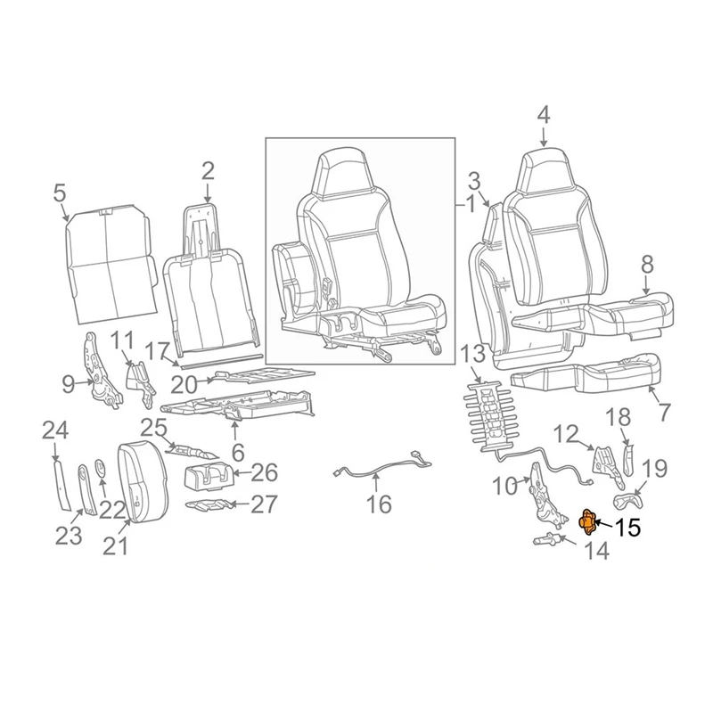 Ручка регулировки поясницы на левое сиденье автомобиля водителя для Chevrolet GMC Buick