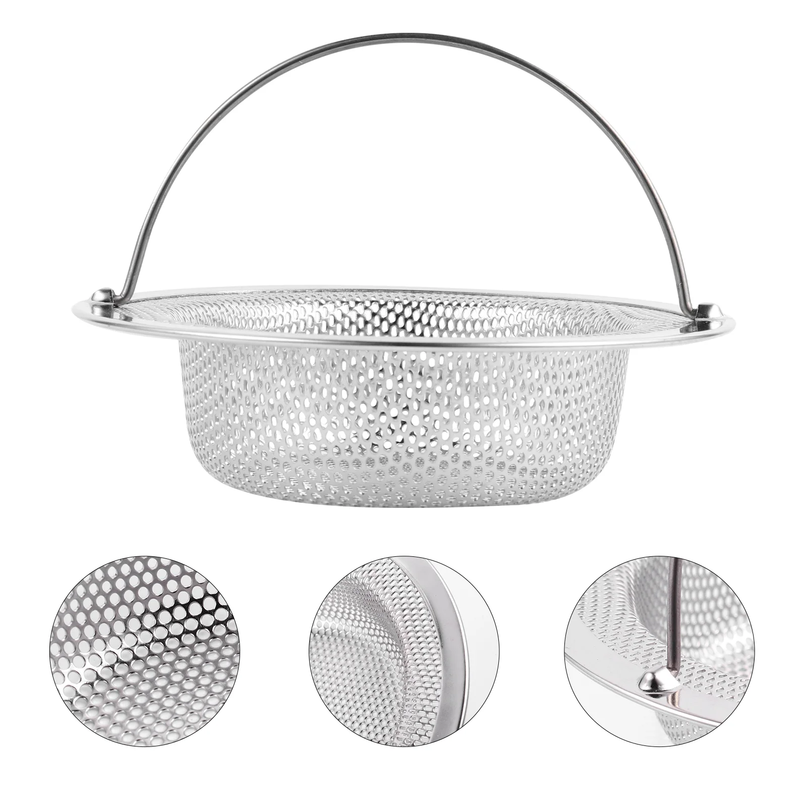 

Sink Strainer Drain Stopper Kitchen Plug Filter Catcher Basket Hair Stainless Clogging Anti Metal Commercial Net Laundry Shower