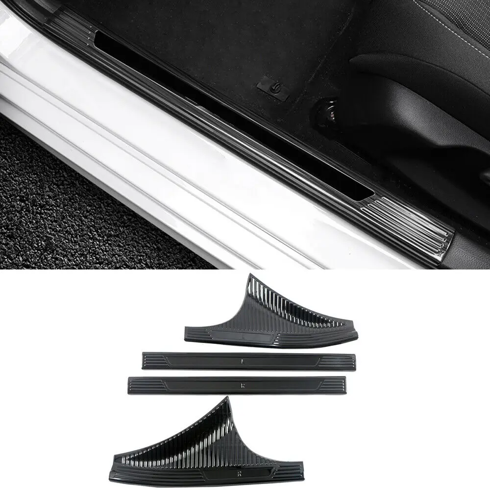 

Steel Black Inner Door Sill Threshold Plate Cover For Honda Civic Sedan 2022-23