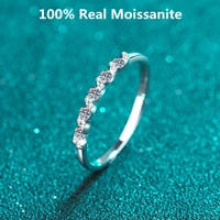 0 2 carat diamond eternity wedding band 100 lab moissanite engagement ring for women sterling silver stackable wedding rings