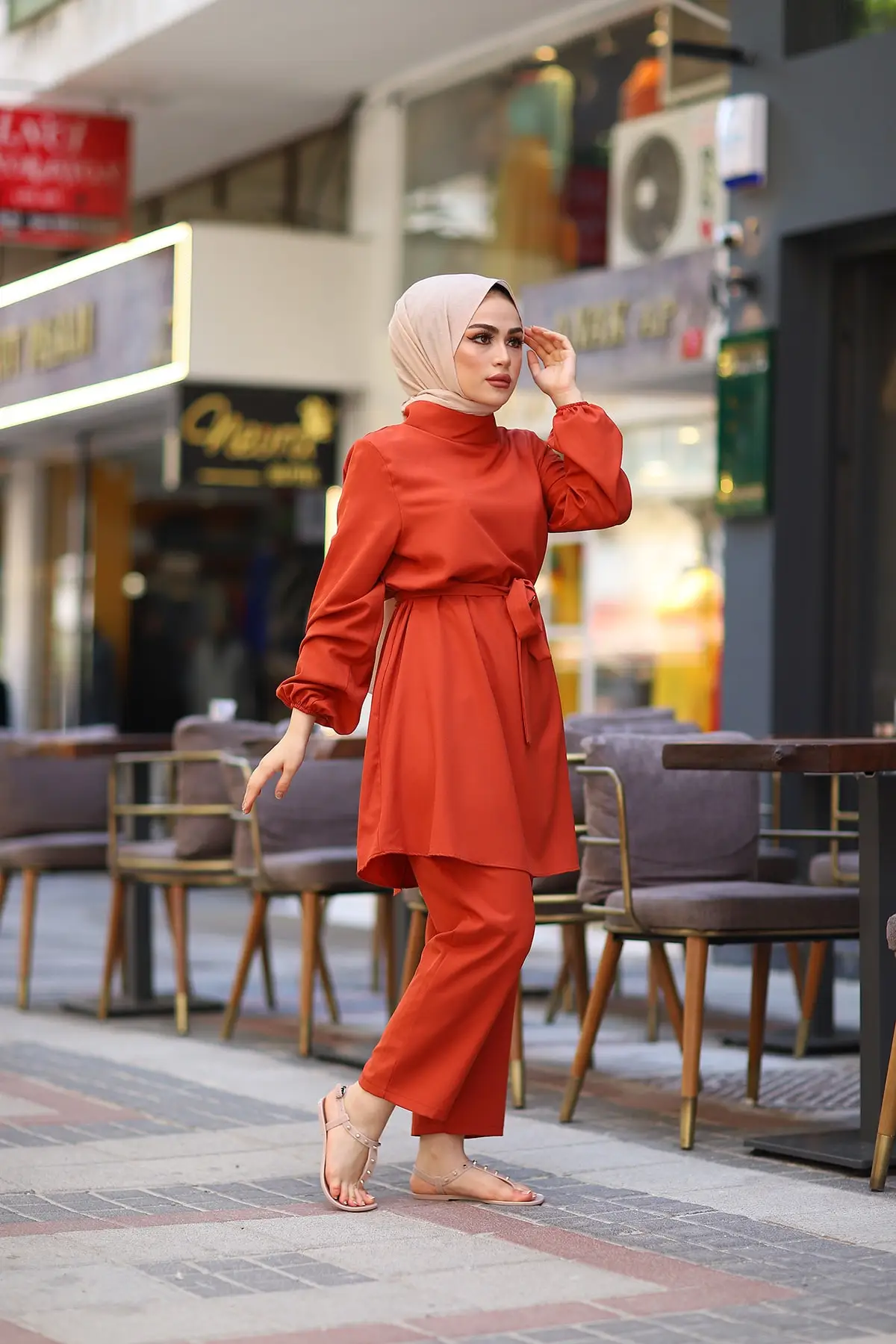 

Women's Tunic Crepe Trousers binary Princess Team Women's Islamic Team 2021