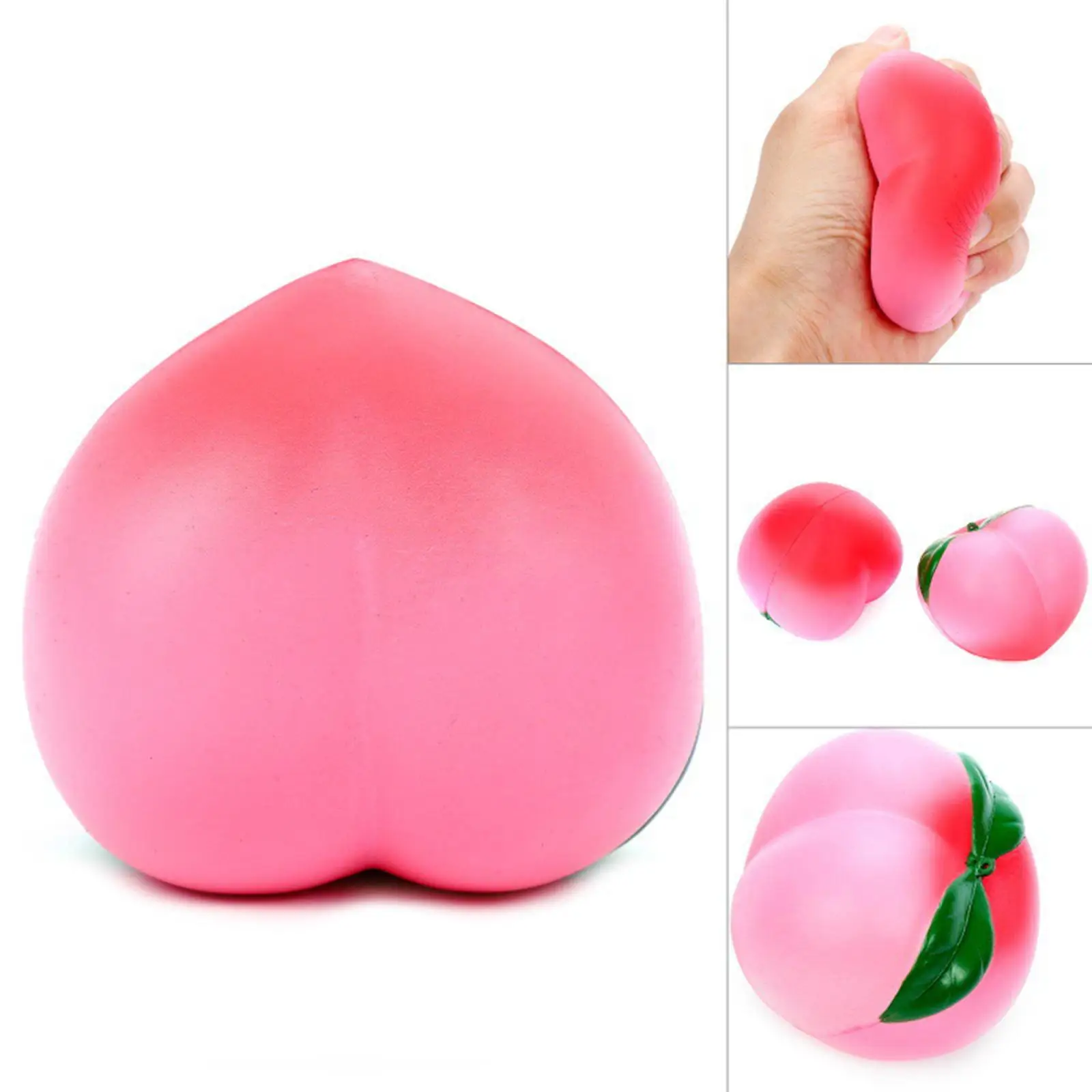 

Jumbo Peach Squishy Soft Squeeze PuzzleToy PU Simulation FruitSlow Rising Stress Relief for Kid Gift Ornaments Accessories