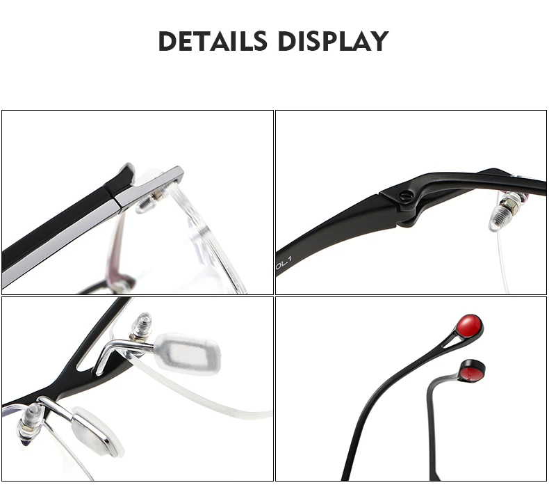 Плавающая оправа для бровей из чистого титана очки такой же дизайн как Ken Okuyama