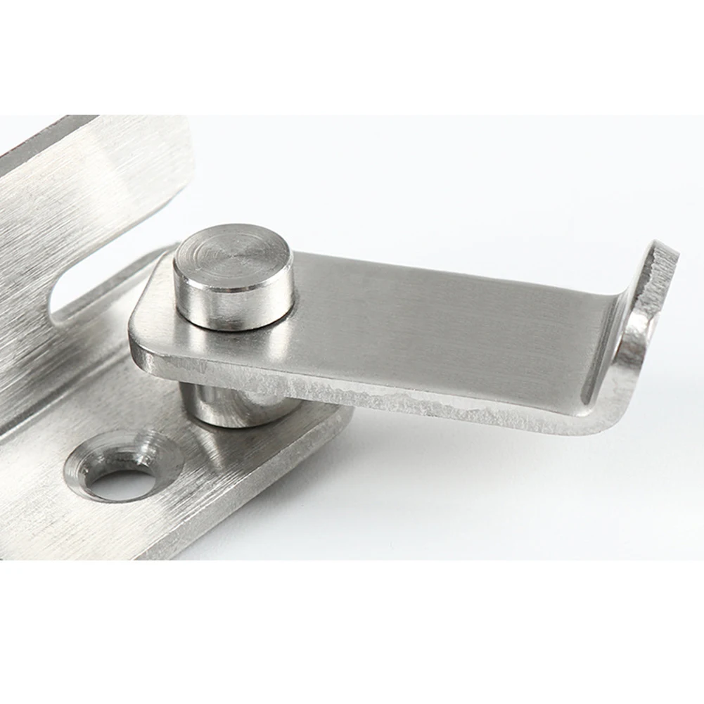 

Specially Designed Door Buckle Stainless Steel Strike And Bolt Strong Safety 1 Pc 4.5*4.2*2.5cm Left And Right