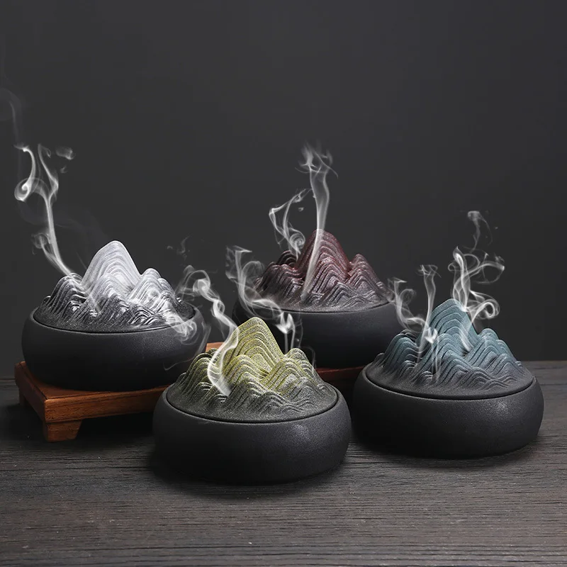 

Smoke Waterfall Incense Burner Melting Aromatic Fashionable Incense Burner Cute Original Porte Encens Ceramic Diffuser HY50IB