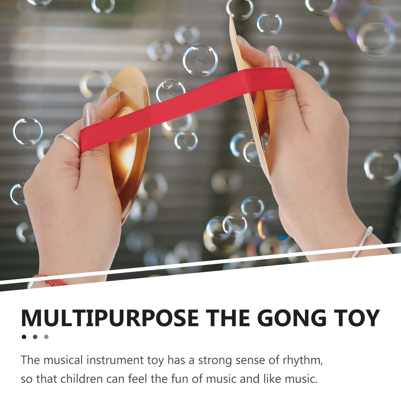 Гонг для танца льва ручные колокольчики музыкальные инструменты забавный