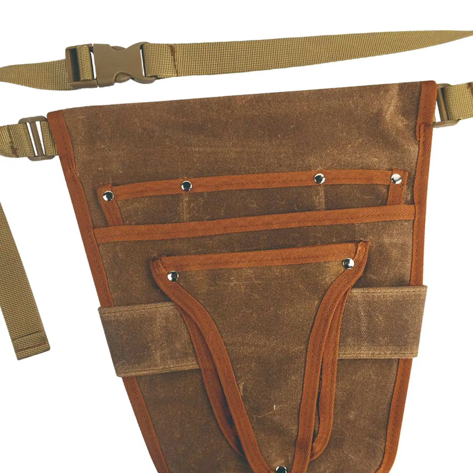 

Garden Tool Belt Tool Waist Pouch with Multiple Pocket for Women Men Brown