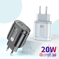 20w usb charger fast charging qc 3 0 for iphone 12 pro xiaomi samsung oneplus eu us uk universal adapter pd mobile phone charger