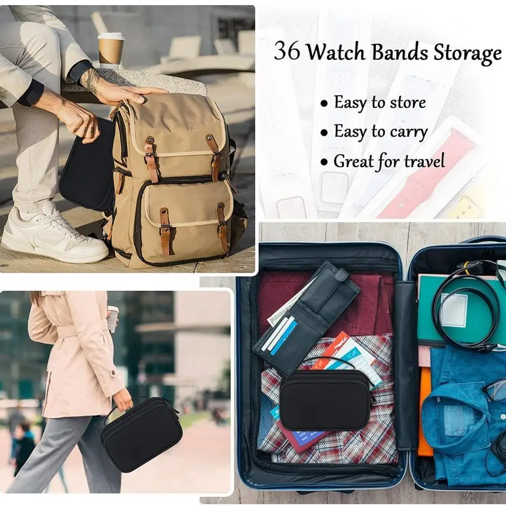 

Durable Watch Band Holder Box Outdoor Travel Data Cable Organizer Pouch Case