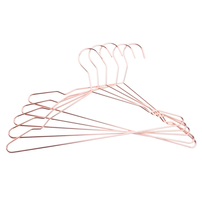 

17 дюймовые сверхпрочные вешалки для одежды из розового золота, вешалки для пальто, вешалки для костюмов, вешалки для рубашек и платьев, свер...