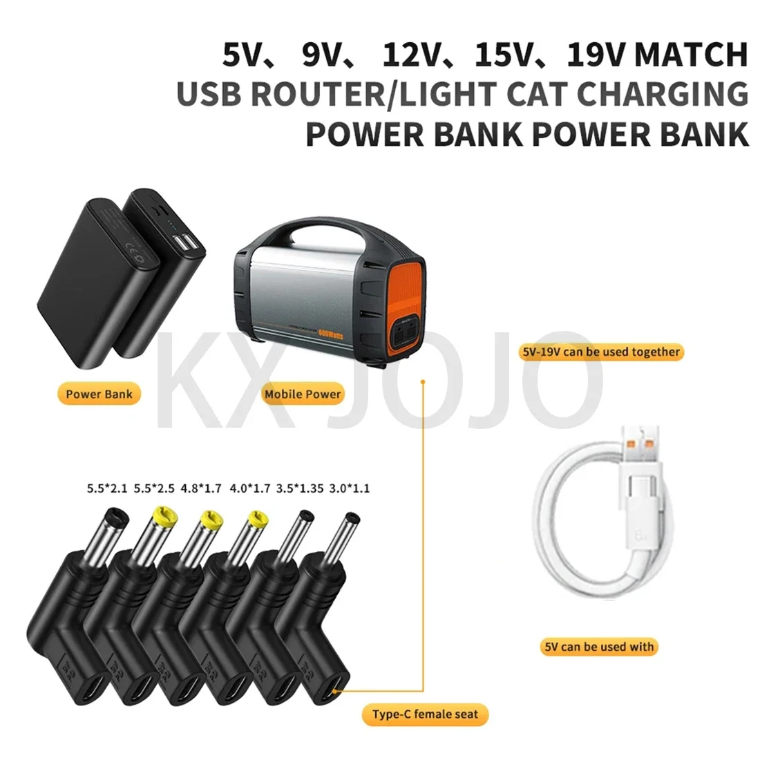 Разъем Type-C мама на постоянный ток папа адаптер Deception головка оптический принтер