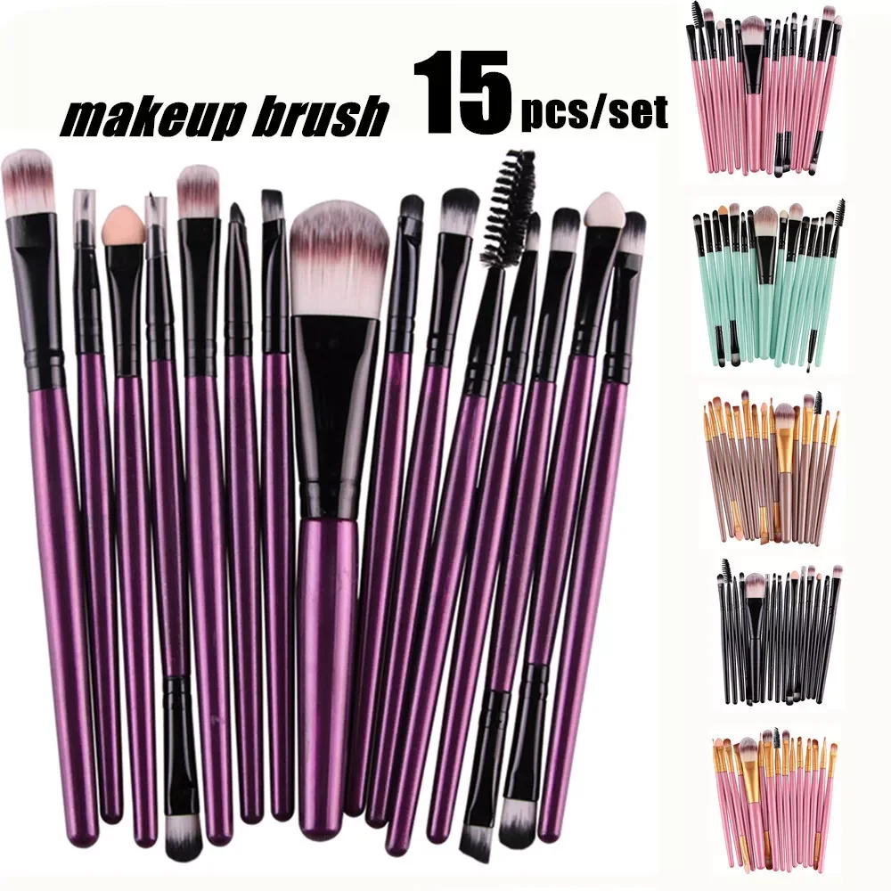 

NEW2023 FJER 6PCS-20PCs Makeup Brush Set Cosmetict Makeup For Face Make Up Tools Women Beauty Professional Foundation Blush Eyes