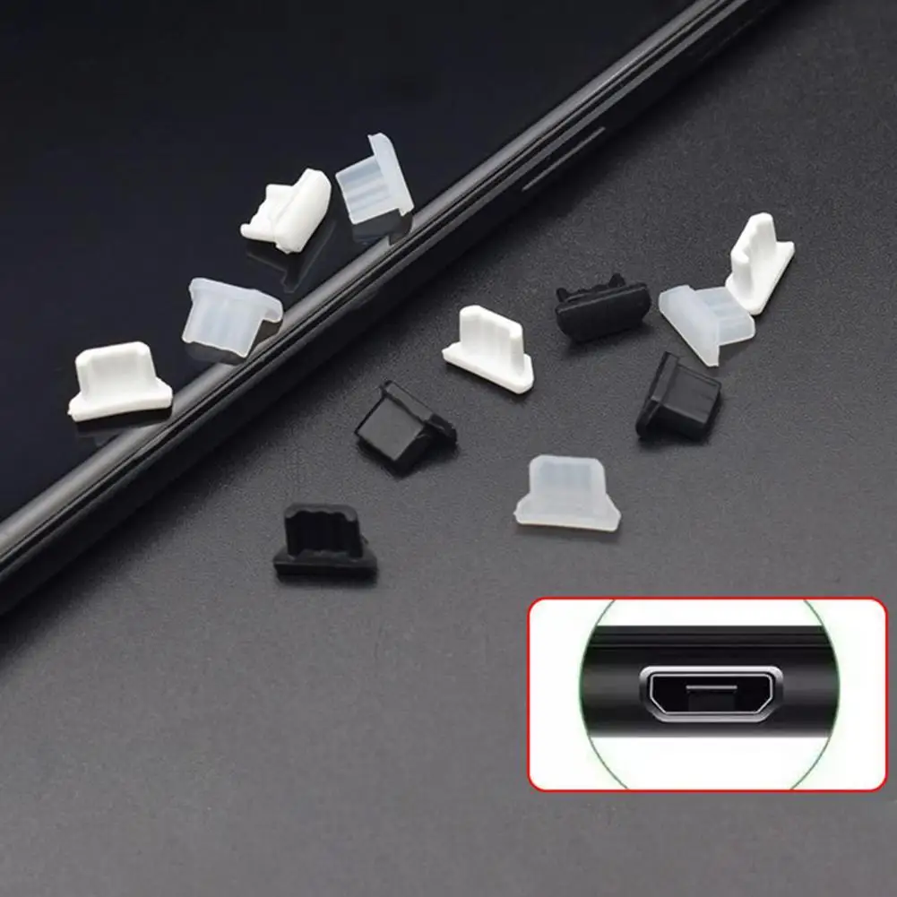 

Silicone Phone Mini 5Pcs Anti-dust Micro-USB Charger Dust Plug