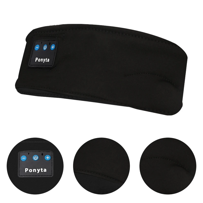 

Fitness Sports Bluetooth Headphones Headband Thin Soft Elastic Comfortable Wireless Music Headphones Eye-mask for Side Sleeping