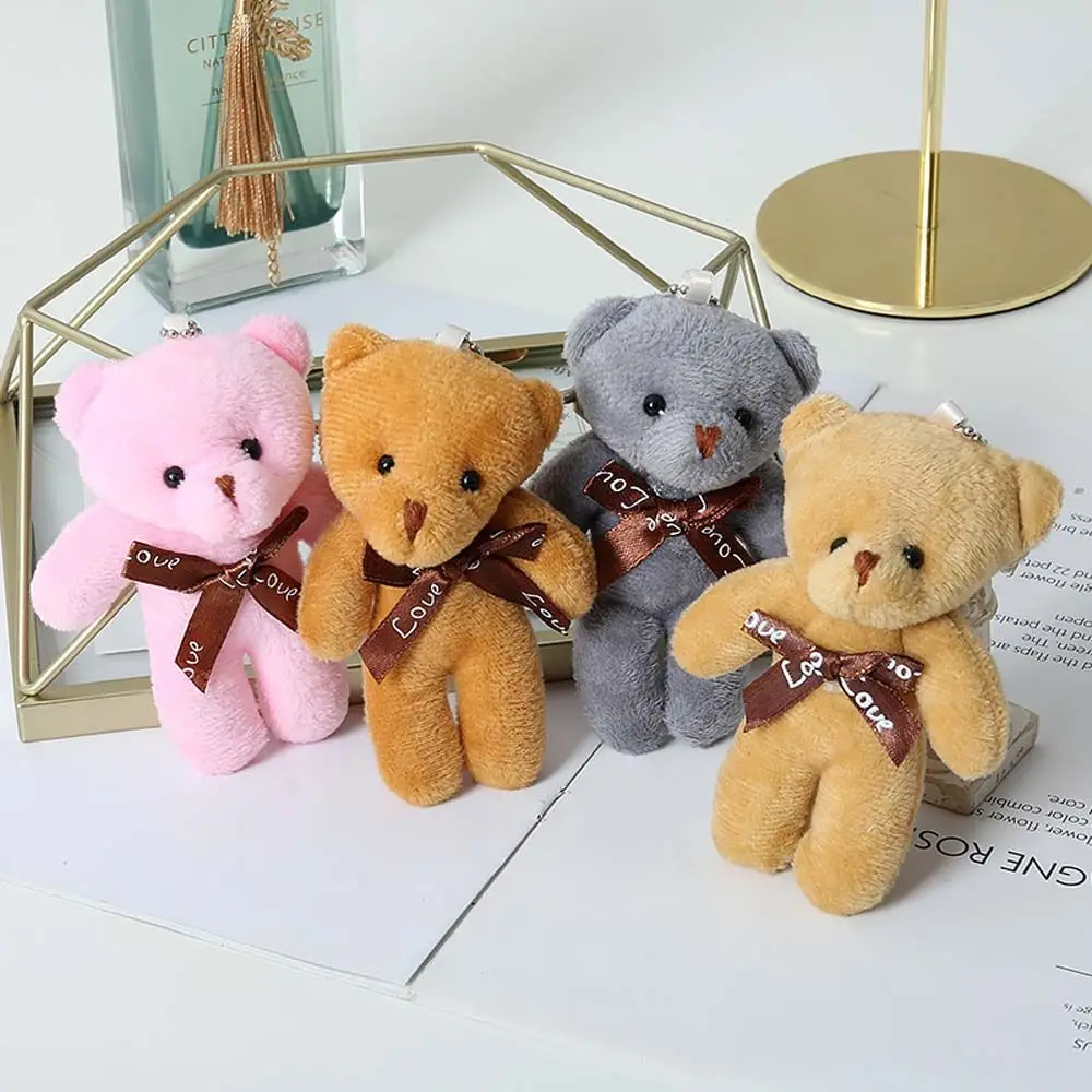 

1Pcs Plush Bear keychain Teddy One-piece Bear Doll Bear Pendant Plush Toy Key Chain Creative Doll Childrens Gift Anime Plush