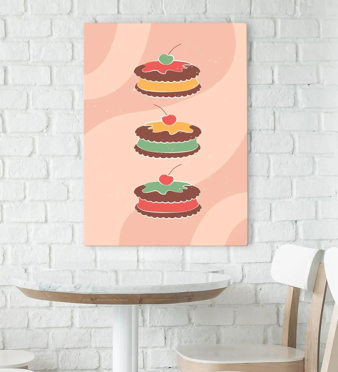 

BK Подарочный холщовый стол для кафе, бара и ресторана konsepli 70x100 см-81