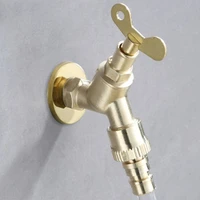 all copper flower art watering water pipe joint head faucet washing machine water pipe faucet