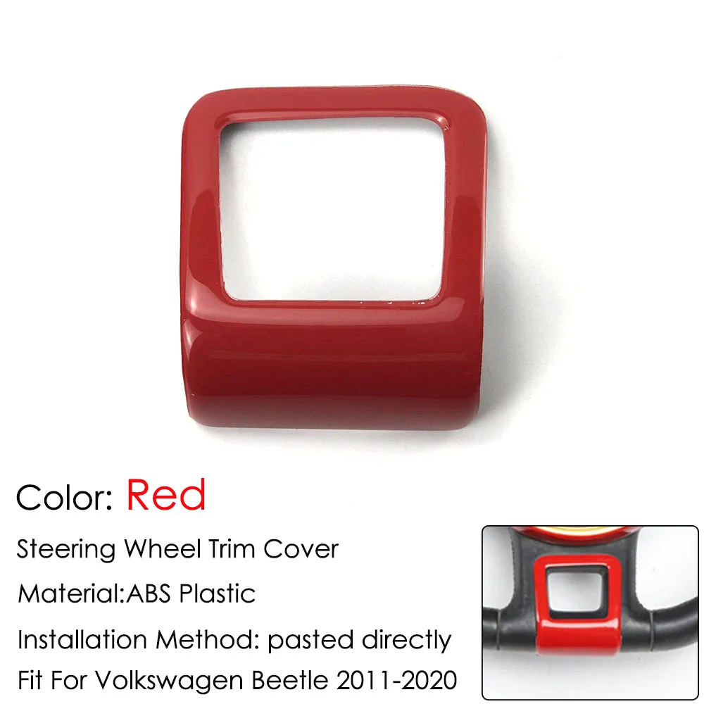 

Автомобильный Стайлинг, хромированная накладка на руль из АБС-пластика, наклейка, декоративный чехол для Volkswagen VW New Beetle 2013-2016, автомобильные аксессуары
