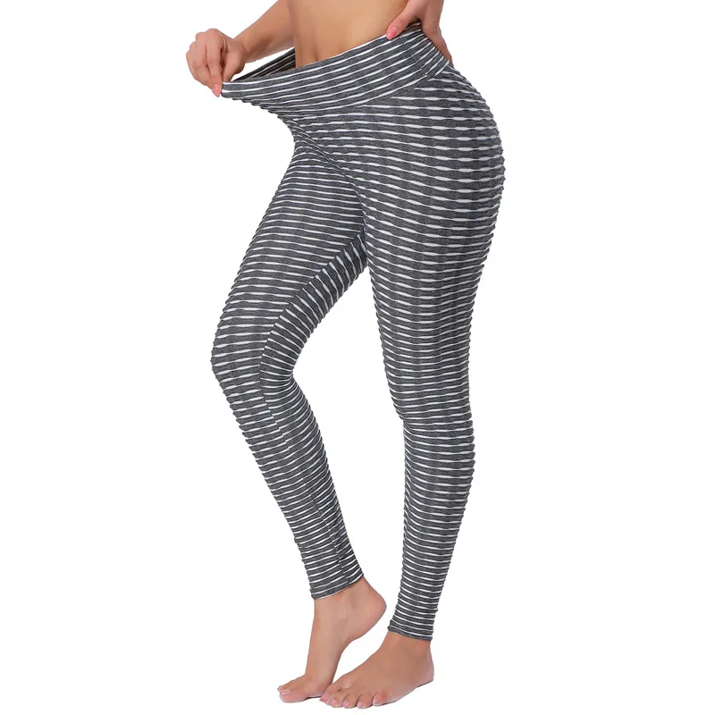 High Waist Peach Butt Women Yoga Pants Tight Colored Leggings Breathable Slim Fit Running Fitness Ladies Yoga Pants