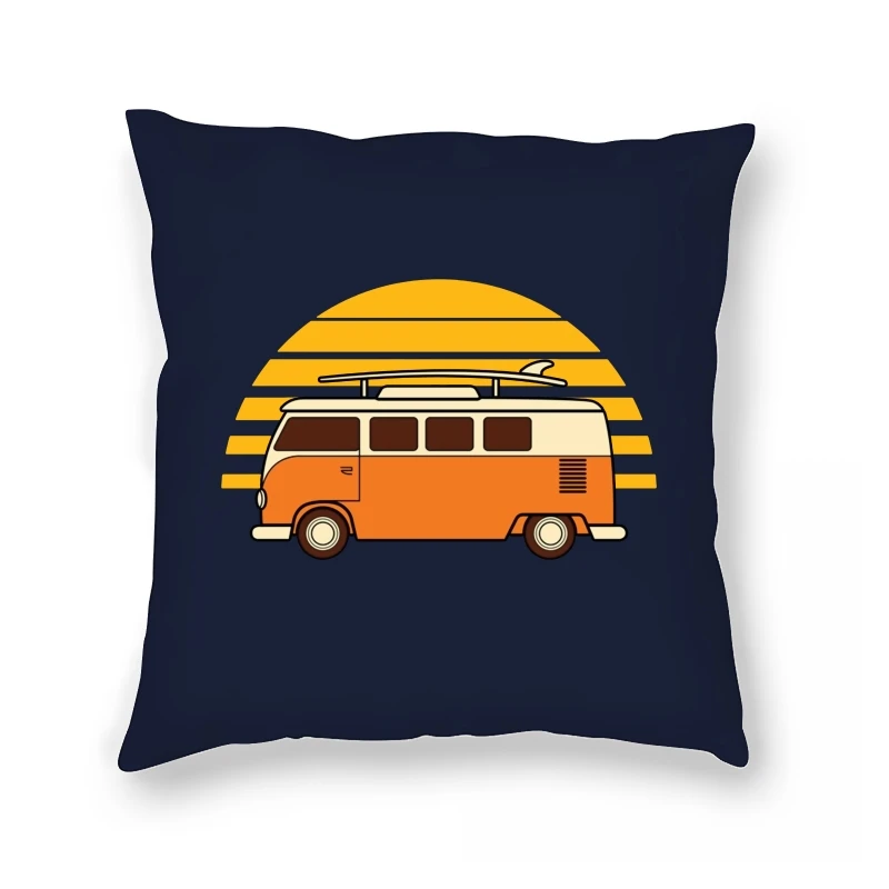 

Модный чехол с изображением заката фургона-пляжные лагеря немецкий автомобиль комби-автобус черный