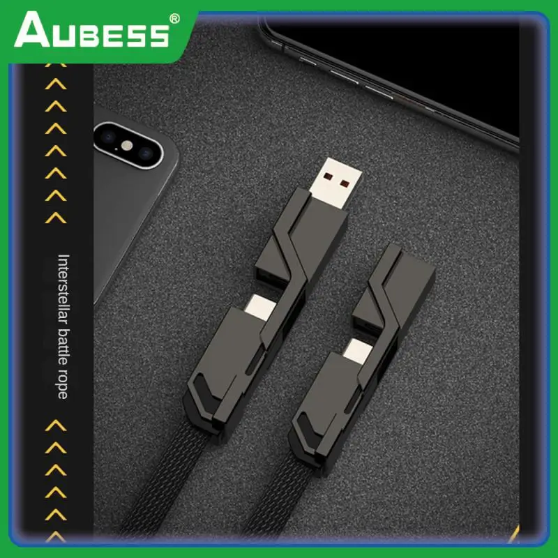 

Accelerated Charging Charging Cable High-quality Four In One Reject Entanglement Fast Charging Data Cable Free Switching