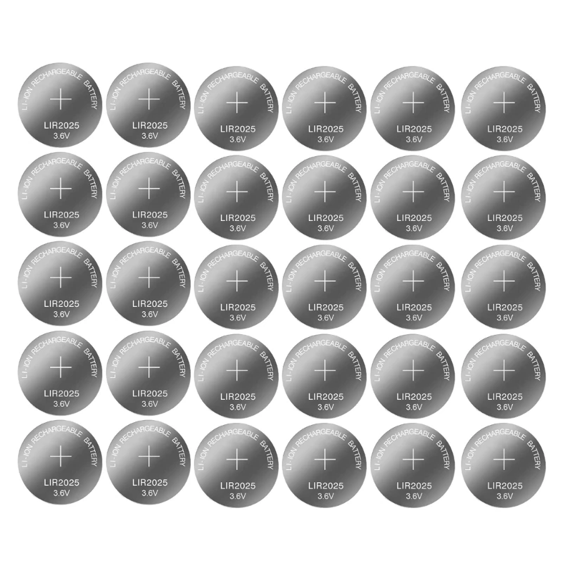 3 6 В 35 мАч LIR2025 аккумуляторные батареи LIR 2025 замена батарейки-таблетки для