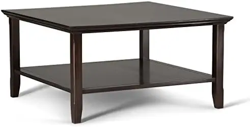 

SOLID WOOD 60 inch Wide Transitional Modern Wide Console Sofa Entryway Table in Brunette Brown with Storage, 3 Drawers and 1 She