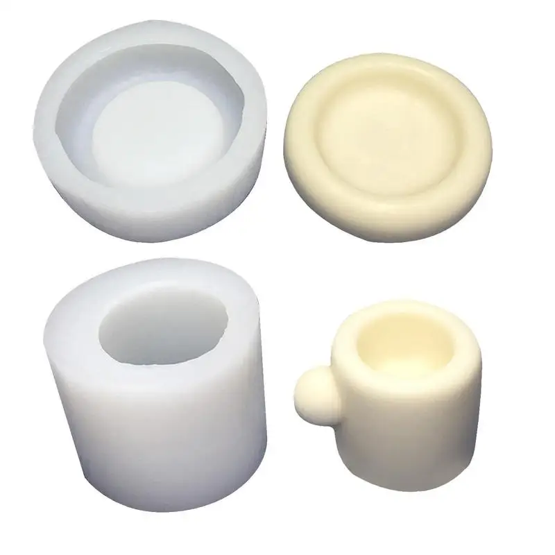 

Силиконовая форма для подставки, антипригарная форма «сделай сам» из эпоксидной смолы, коврики для чашек ручной работы, круглая форма для а...