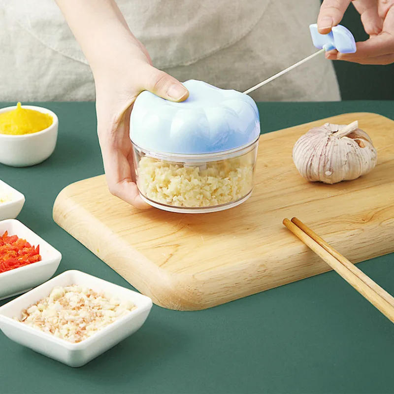 

Mini Garlic Chopper Crusher Food Press Kitchen Utensils Vegetables Slicer Peeler Gadget Home Cooking Knives Gadget Sets Fittings