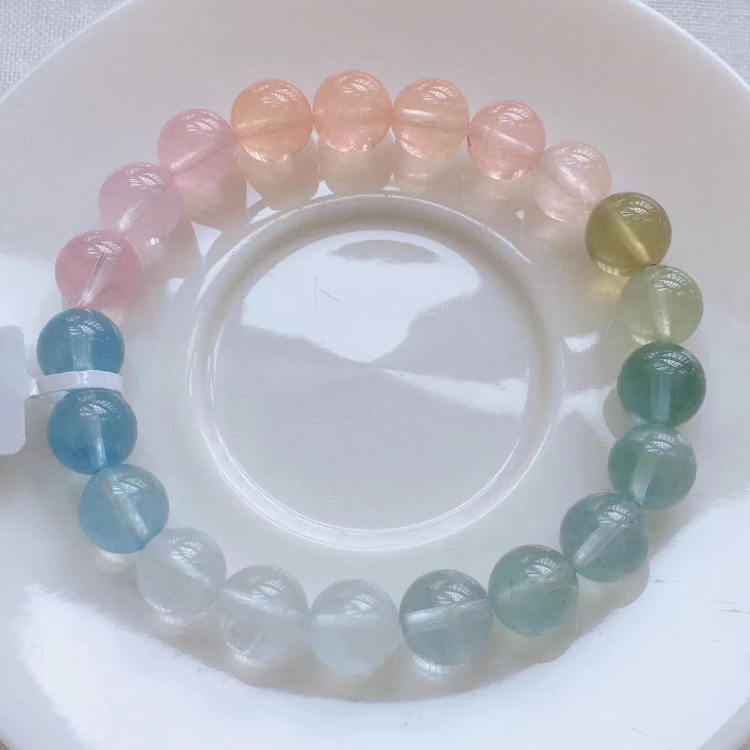 

Рукоятка 9 мм для женщин и мужчин, красивый подарок на богатство, кристально прозрачные бусины из драгоценного камня, фотоэлемент AAAAA