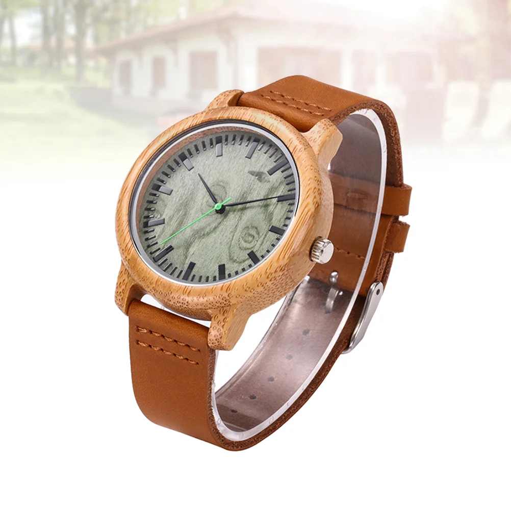 Delicate Deportivo Para Mujer Men's Watches Bamboo Quartz Movement Wristwatch Toddler for Child