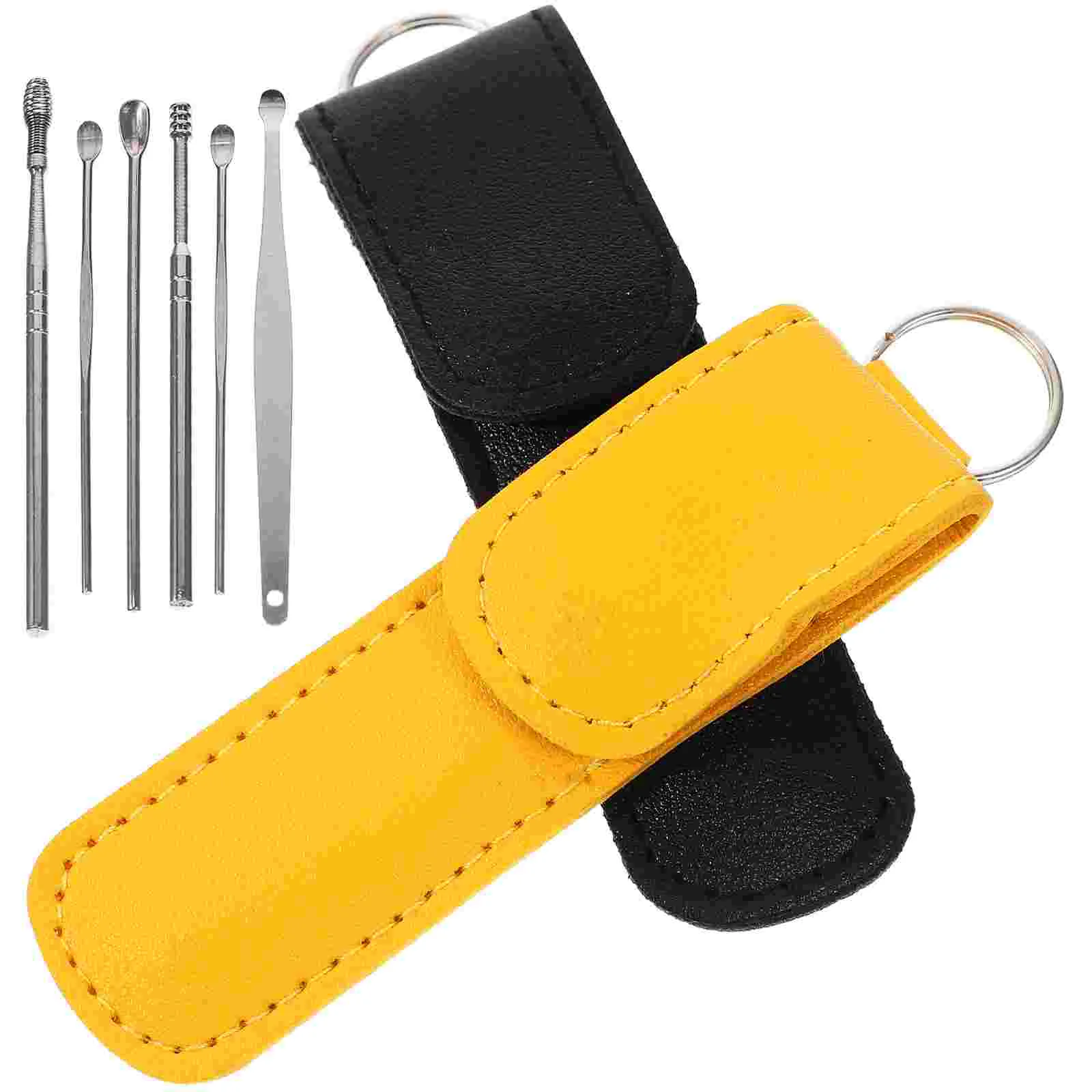 

4 Sets Of Easy Professional With Storage Bag Convenient Ear Wax Scooper Ear Picker Set Ear Spoon