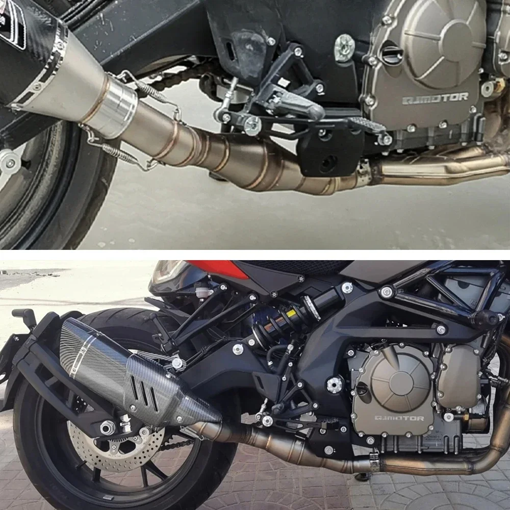 Модифицированный выхлопной канал мотоцикла 600 средний трубы обратного давления