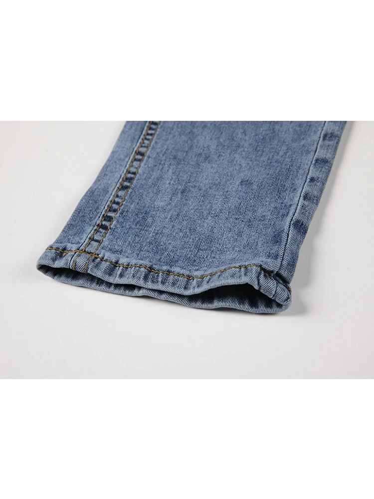 2021 осенние рваные джинсы-карандаш женские уличные модные облегающие брюки с