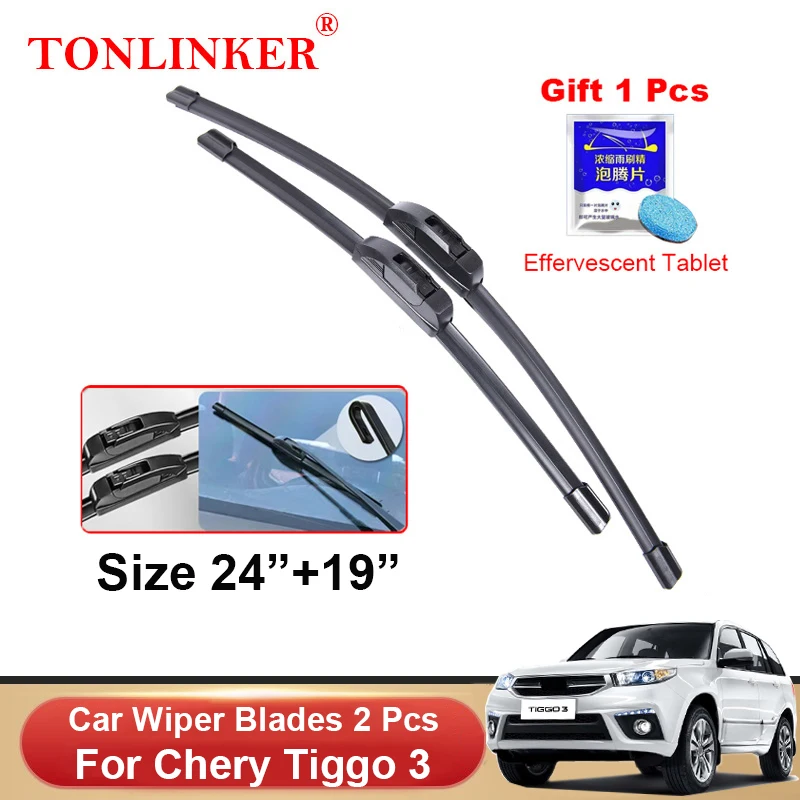 

TONLINKER Car Wiper Blades For Chery Tiggo 3 2017 2018 2019 2020 Car Accessories Front Windscreen Wiper Blade Brushes Cutter