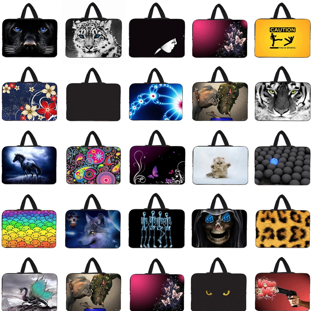 

Viviration Notebook Carry Bag Neoprene 10/12/13/14/15.6/16/17 Inch Bags Handle Case For Macbook Air Pro M2 15.3" Laptop PC Pouch