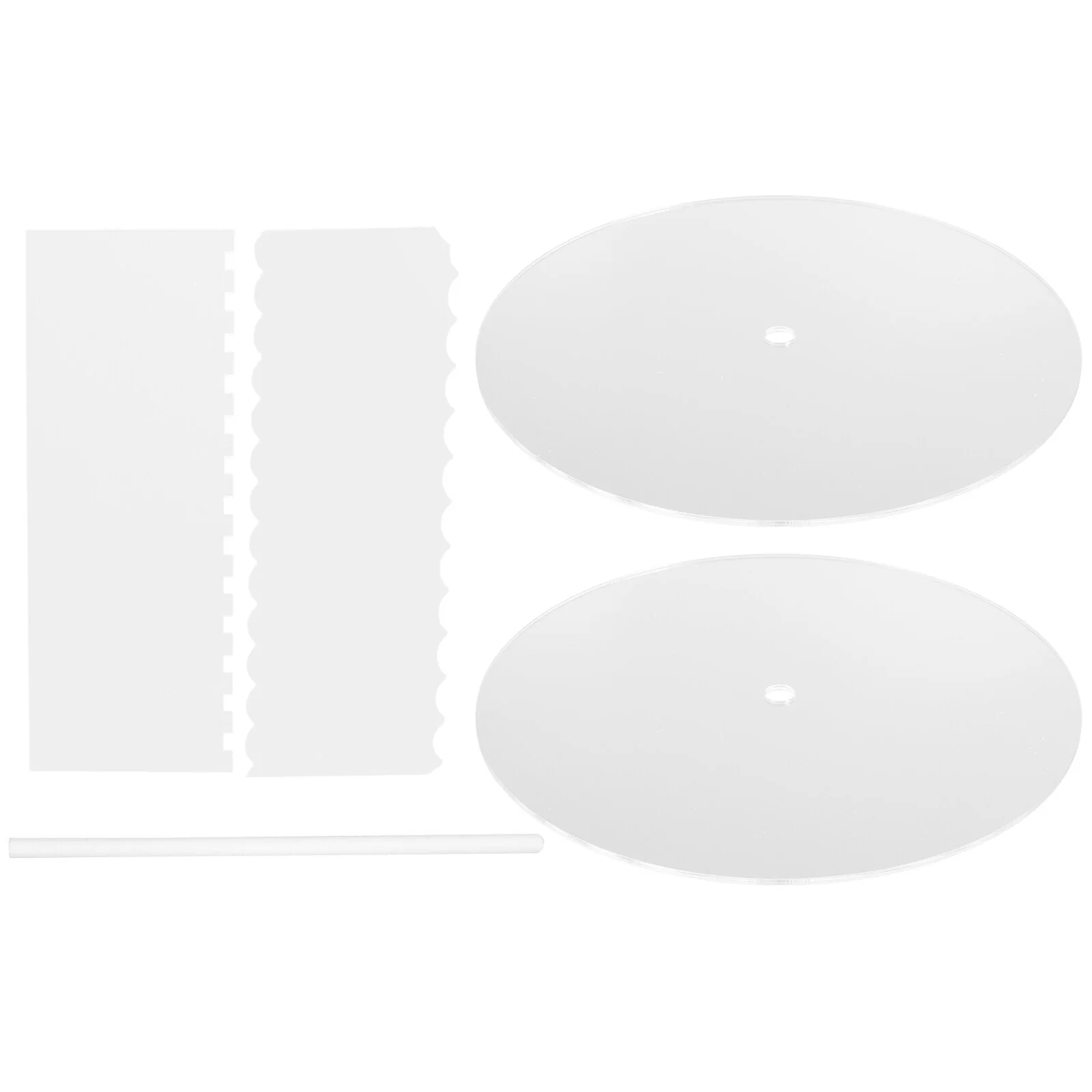 

Cake Pan Convenient Tray Smoother Multi-functional Creative Center Dowels Acrylic Board