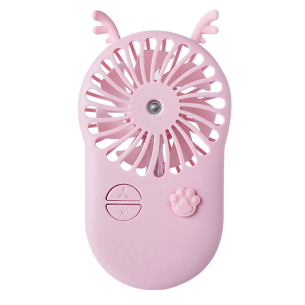 

Портативный карманный вентилятор с USB-зарядкой, цветное освещение, охладитель, мини-Веер для распыления запотевания, для дома, офиса, заняти...