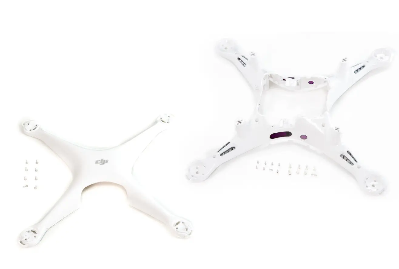 

DJI Phantom 4 Pro P4P Drone Part 6,7 Корпус Корпуса/Верхняя и нижняя крышка 80% Новинка