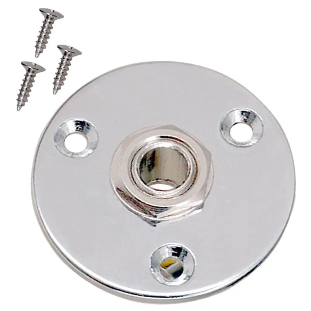 Гитарная пластина выходная розетка для звукоснимателя 1/4 дюйма замены бас-гитары