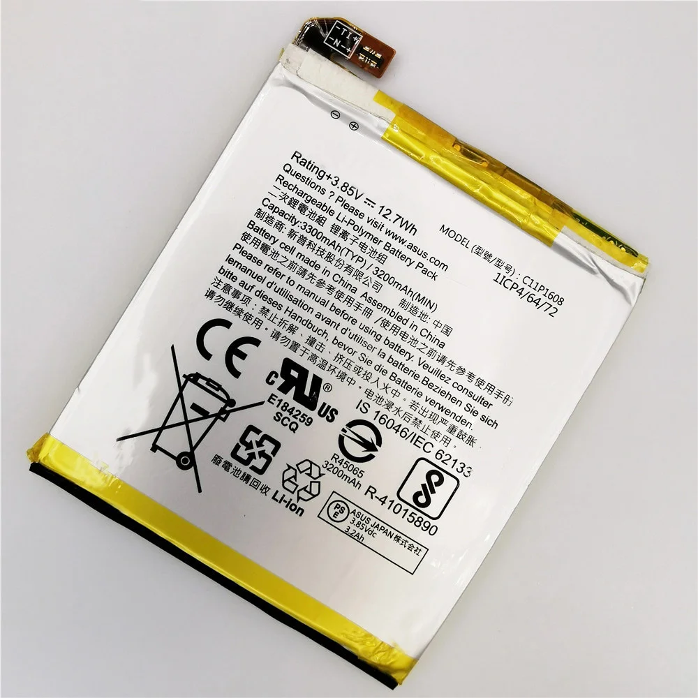 100% Оригинальный аккумулятор C11P1608 для телефона ASUS Zenfone AR ZS571KL A002 A002A батареи +
