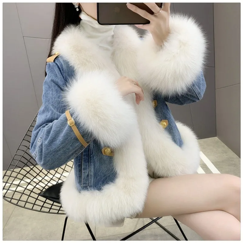 Женская куртка из лисьего меха