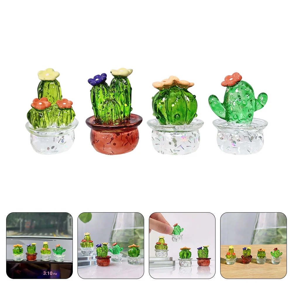

Figurines Decoration Mini Car Decor Tiny Sculpture Ornament Figurine Potted Resin Succulents Miniature Dashboard Statue Table