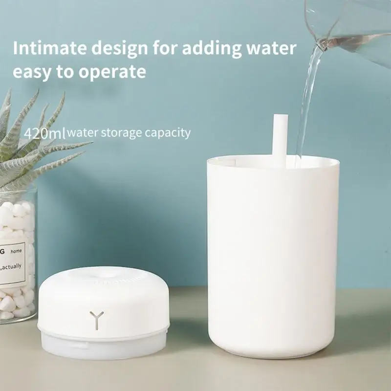 

Intelligent Car Purifier Mist Maker Romantic Light Air Humidifier For Home Car Home Bedroom Humidifier Purifies 420ml Mini