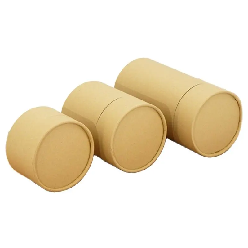 

Tall Round Gift Paper Packaging Cylinder Box With Sticker Case For Cosmetic Foundation Tube