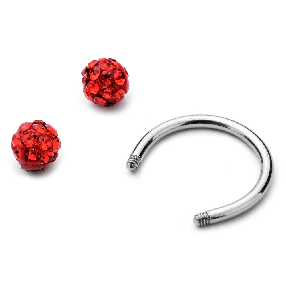 

Surgical Steel Crystal Eyebrow Piercing Lot Tongue Piercing Snake Eyes Curved Barbell Eyebrow Piercing Ring Lip Daith Earing