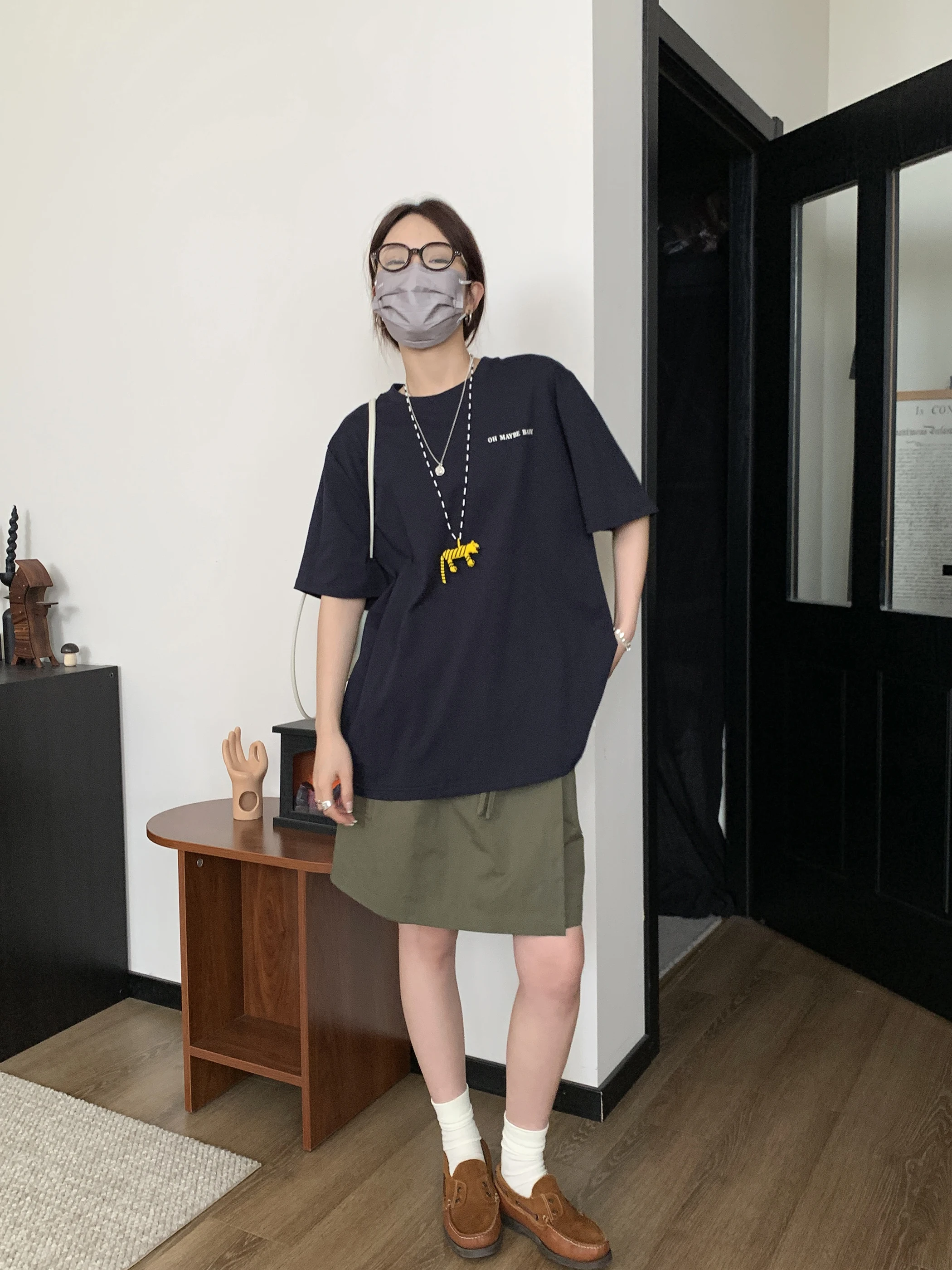 Nizondays новинка лета 2024 три цвета минималистичная свободная хлопковая футболка с